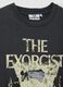 Grey cropped pure cotton T-shirt with "The Exorcist" print, regular fit_2