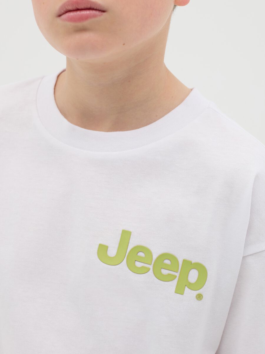Cotton T-shirt with off-road vehicle and logo print_1