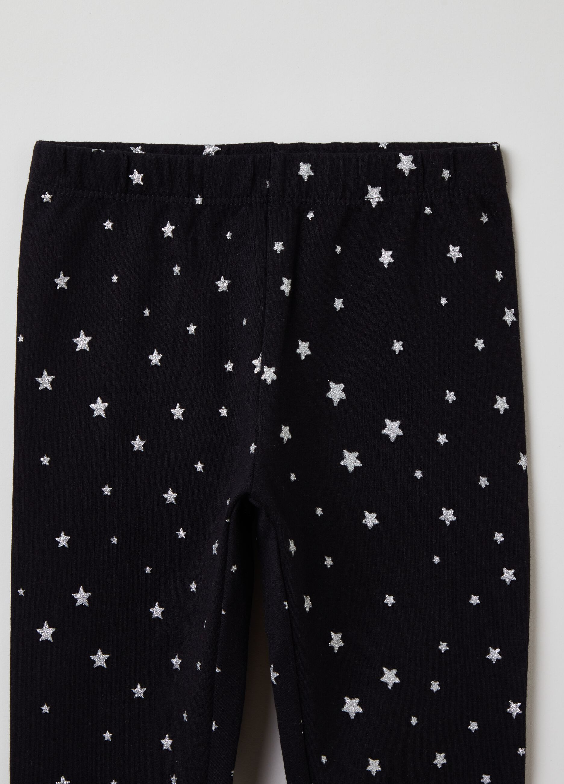 Leggings con stampa stelle glitter_2
