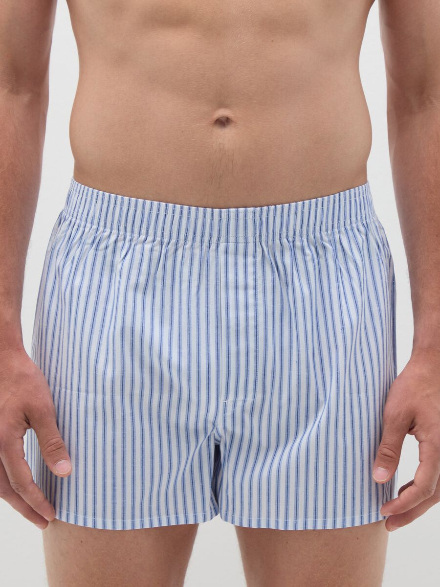 Bipack di boxer da uomo in puro cotone multicolor regular fit_1