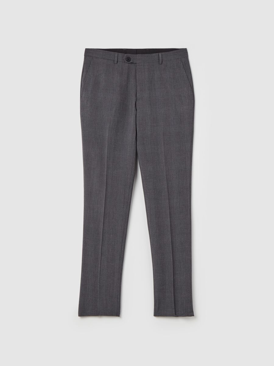Pantalone easy fit melange_0
