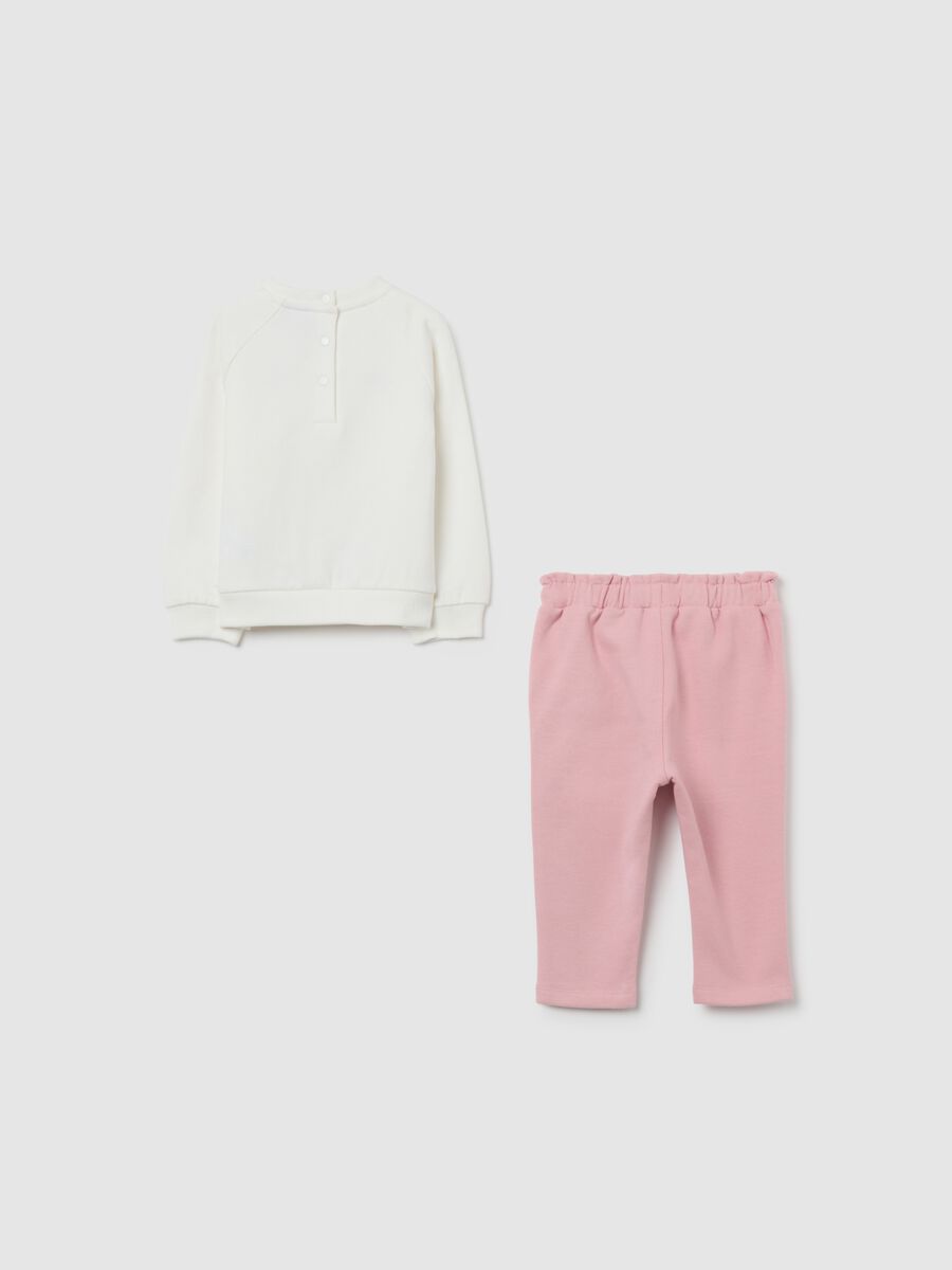 Completo jogging da bimba in cotone multicolor_1