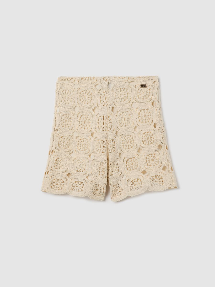Shorts crochet beige_0