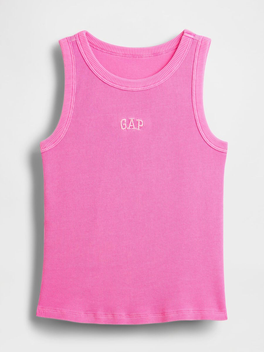 Sleeveless Stretch Fabric Tank Top_2