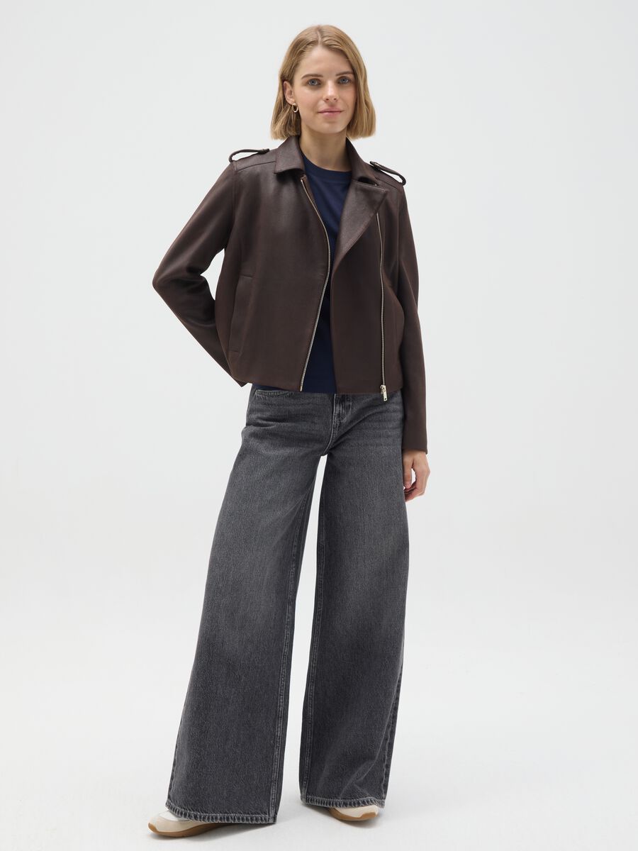 Brown Regular Fit Jacket_1