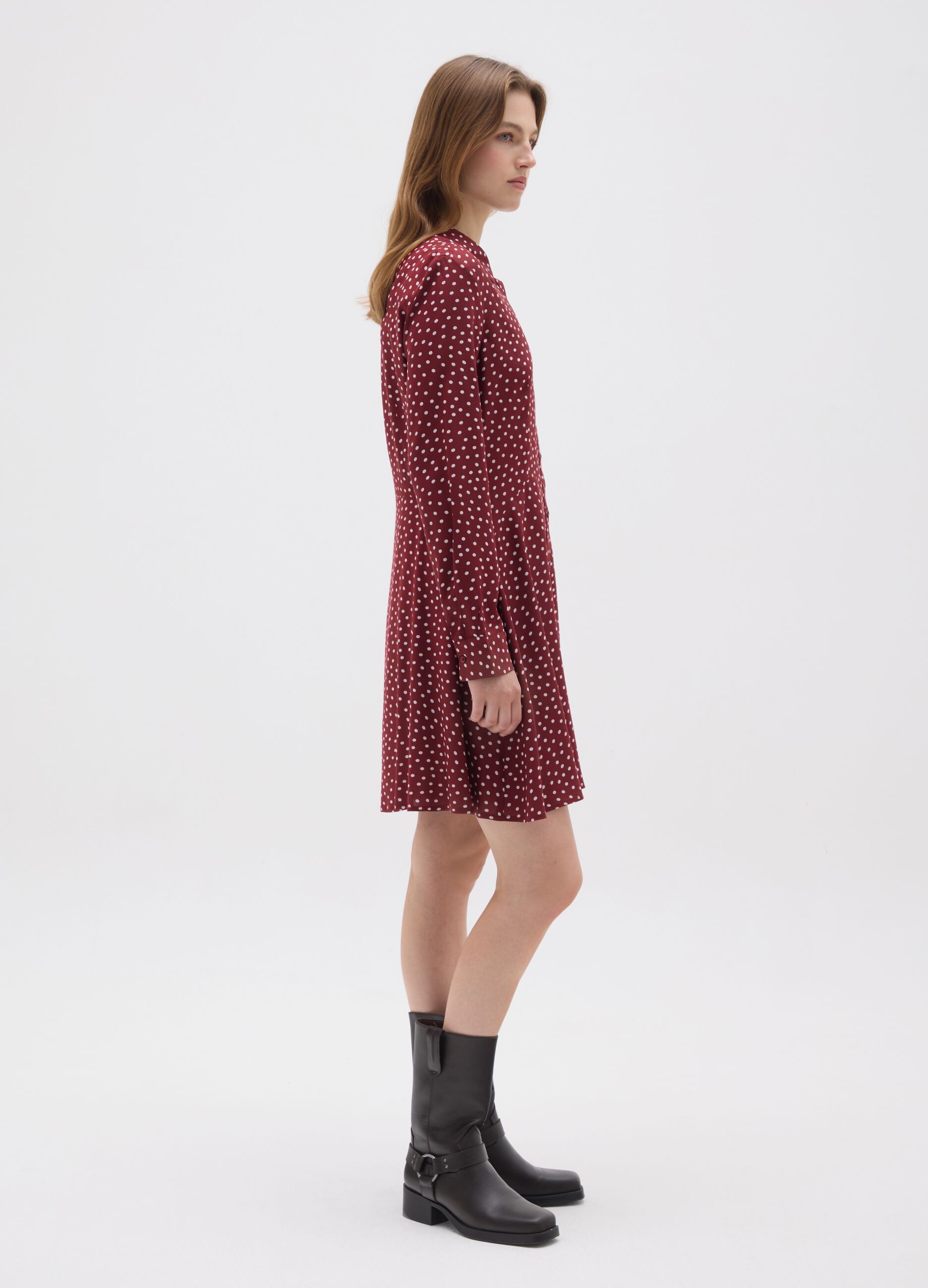Women's Multicolour Viscose Shirt Dress