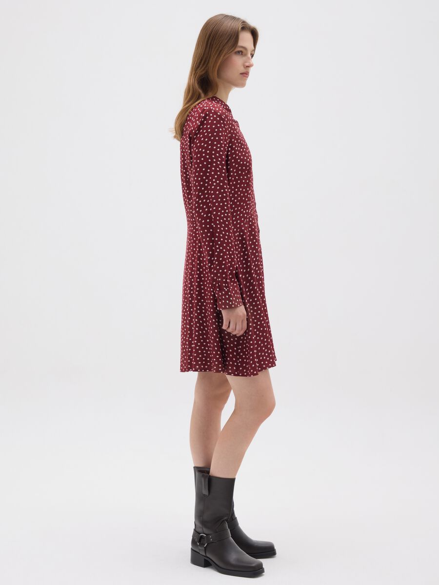 Abito chemisier da donna in viscosa multicolor_1