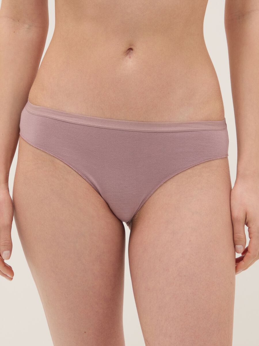 Multicolour regular fit stretch cotton briefs twin pack_1