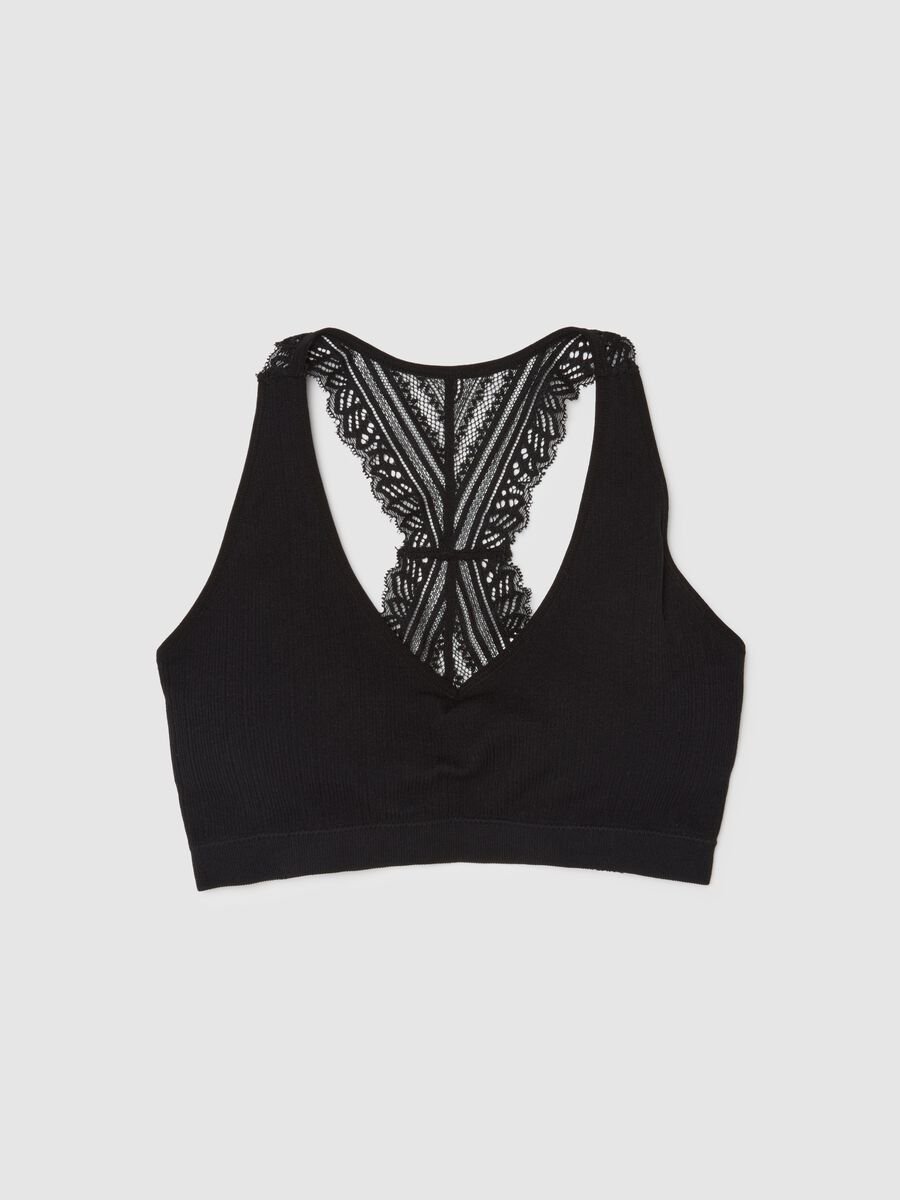 Reggiseno brassiere The Modern One in tessuto elasticizzato nero_5