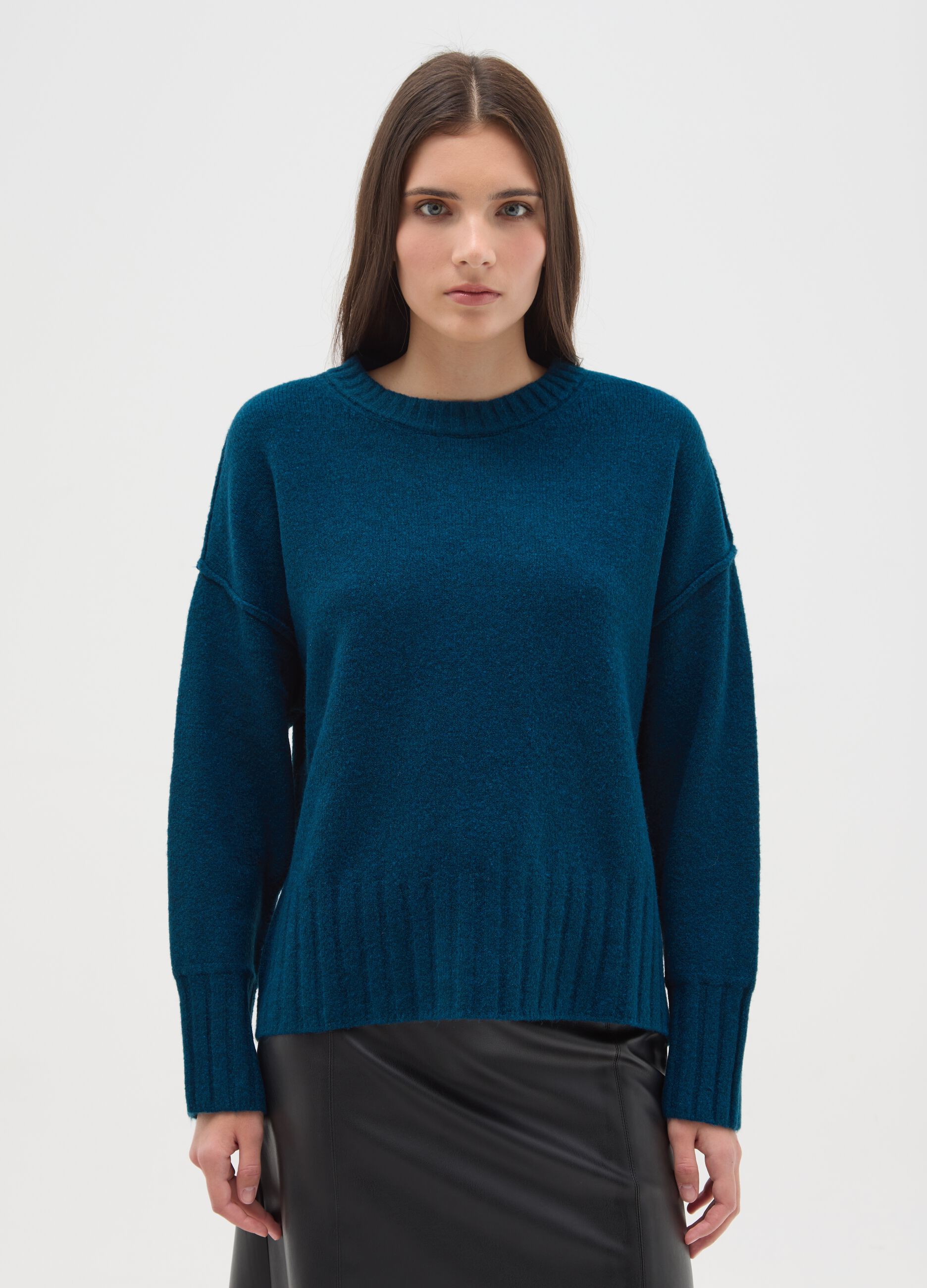 Oversized blue blend sweater