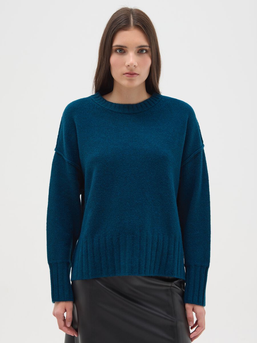 Oversized blue blend sweater_0