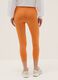 Orange stretch cotton regular fit leggings with Everlast logo_2