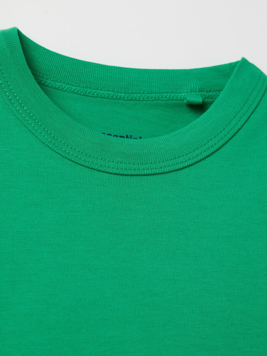 Solid colour T-shirt in organic cotton_3