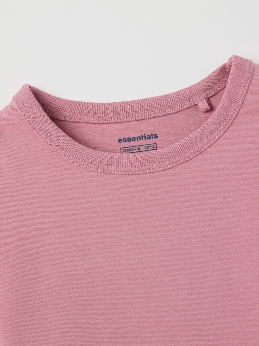Girls' Pink Cotton Regular Fit Top_2
