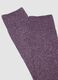 Long purple socks in stretch cotton and linen blend_2