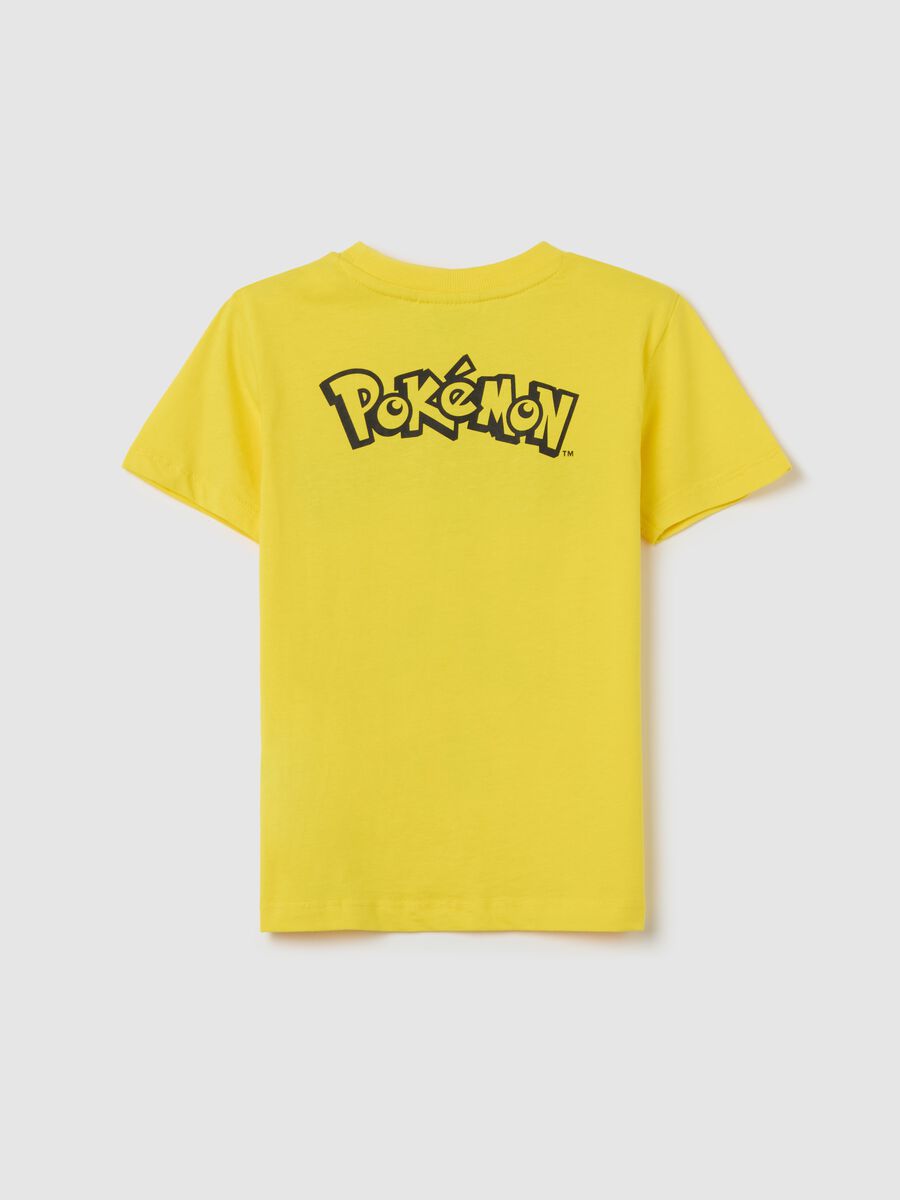 Cotton T-shirt with Pikachu print_1