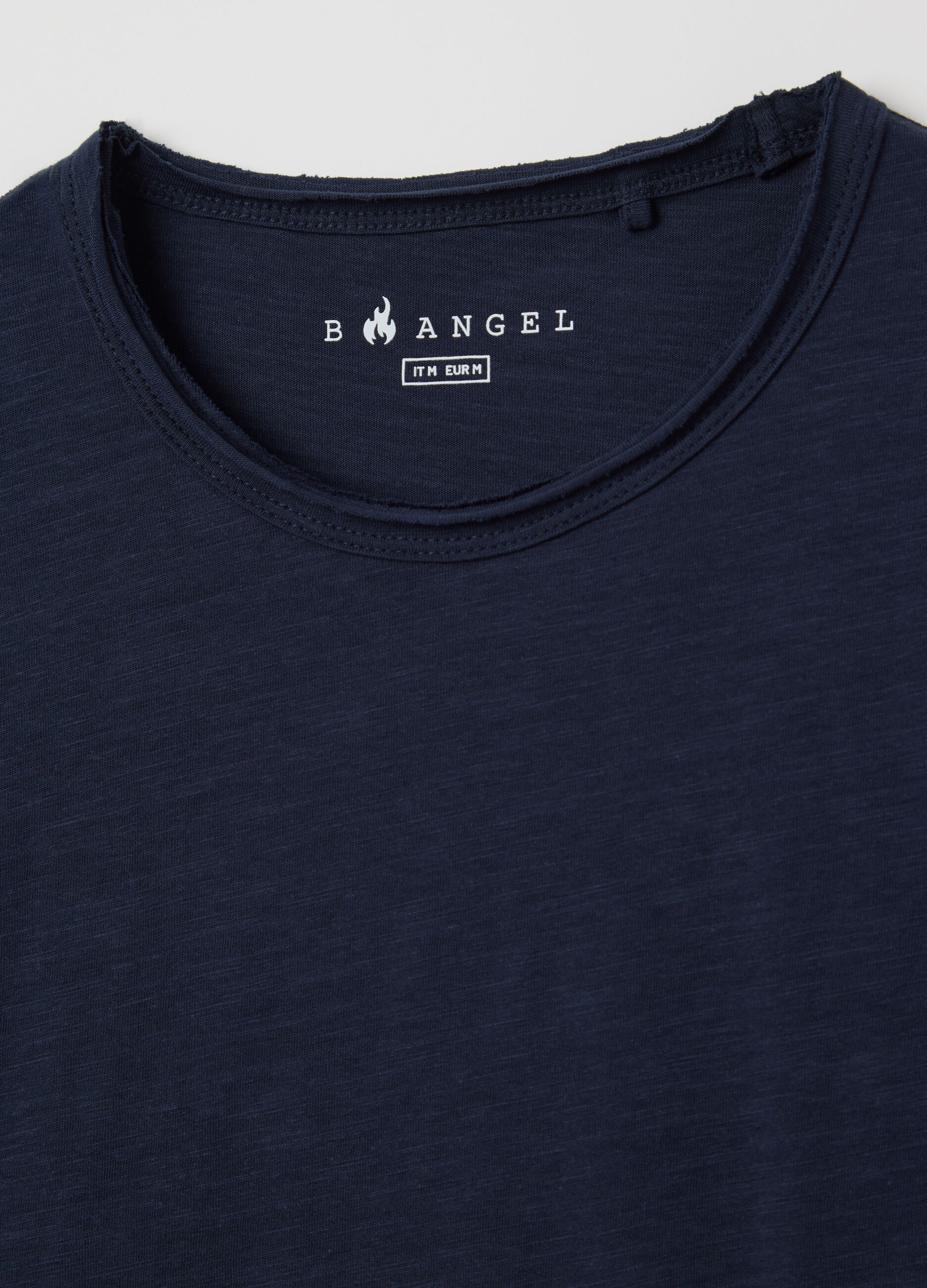 Cotton T-shirt with round neck