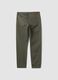 Green slim-fit stretch cotton dobby trousers_5