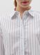 Oversize shirt in poplin with thin stripes_2