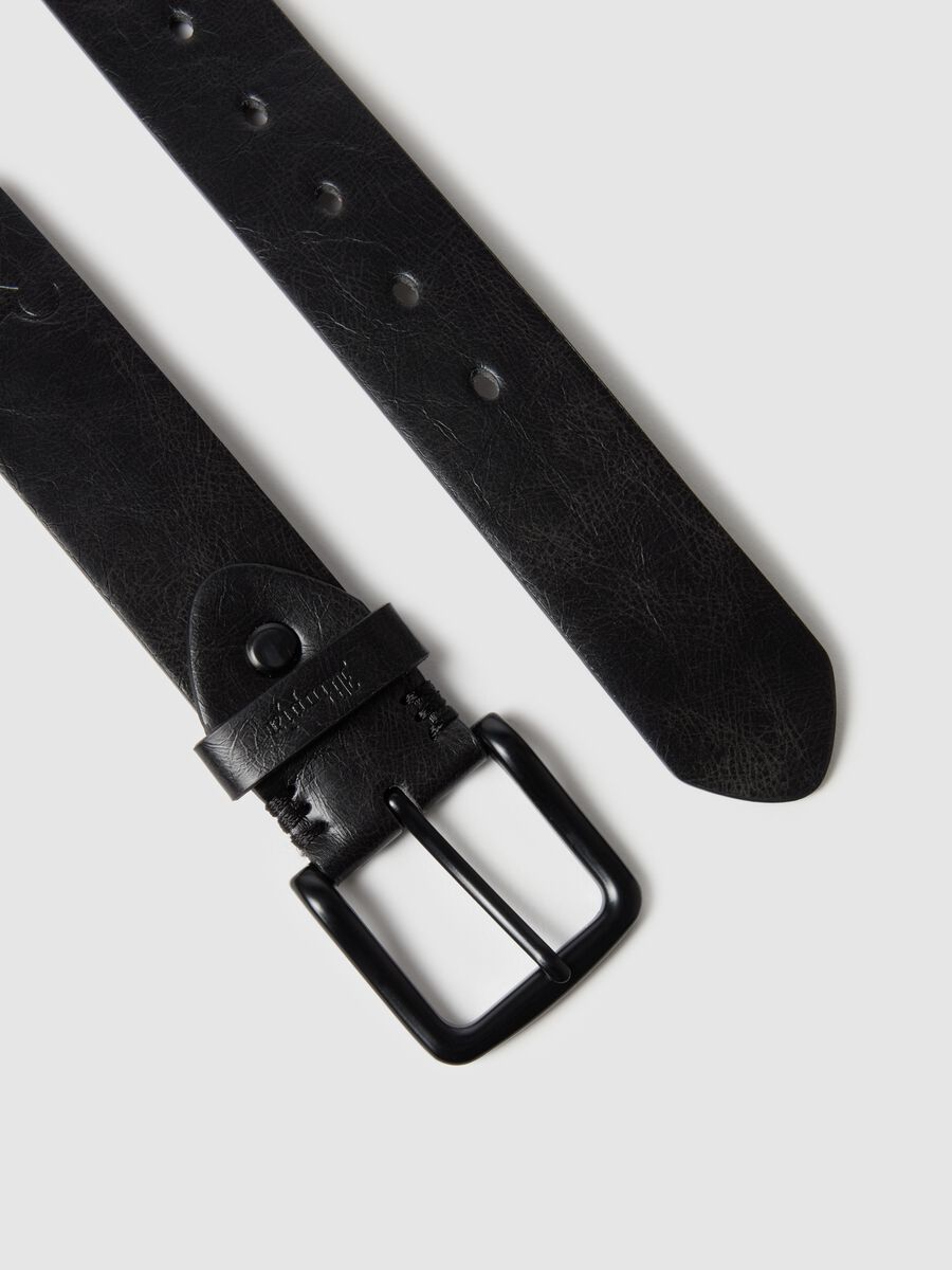 Logo Belt Vintage Black_1