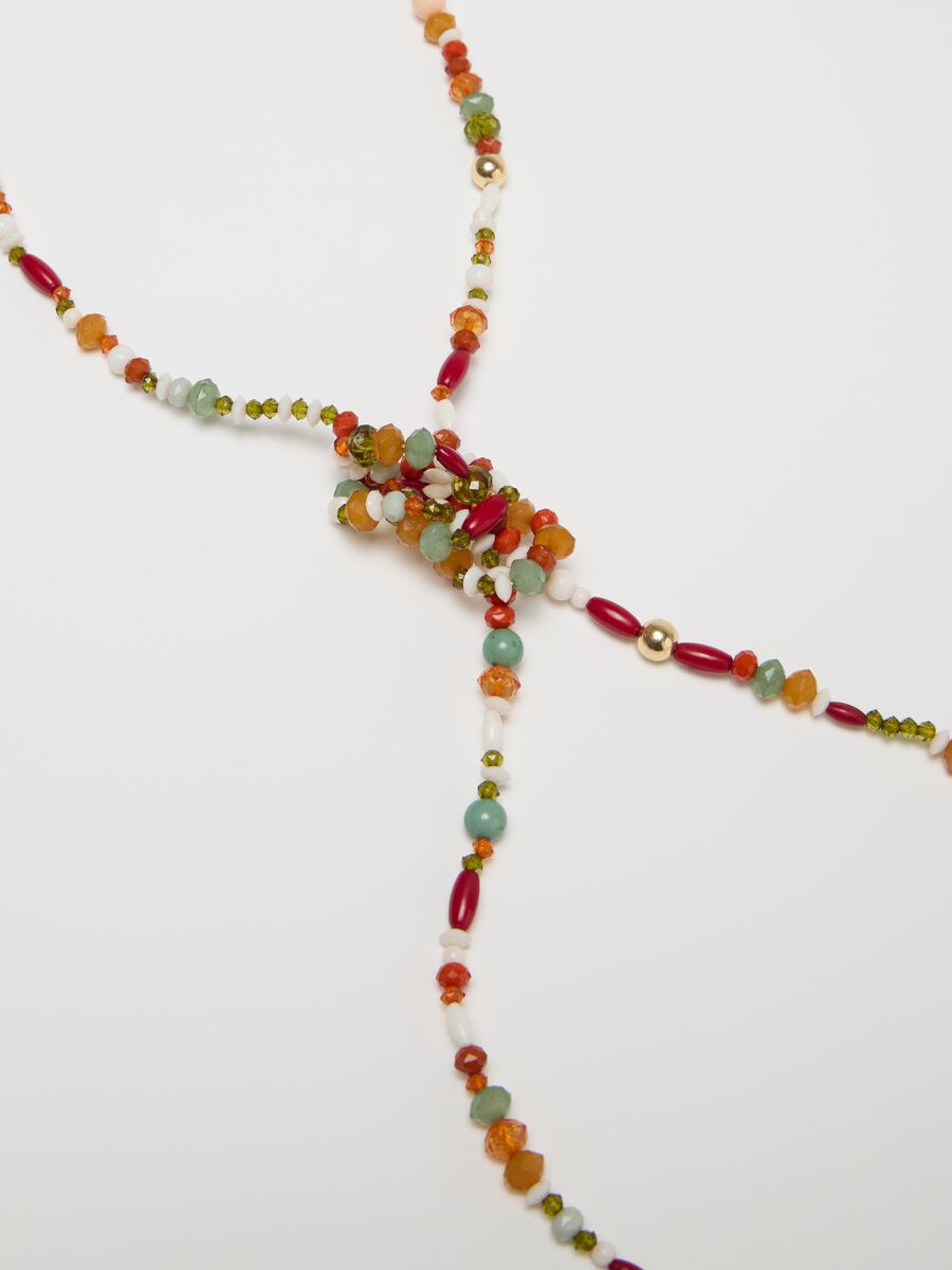 Long red and green necklace with stones_2