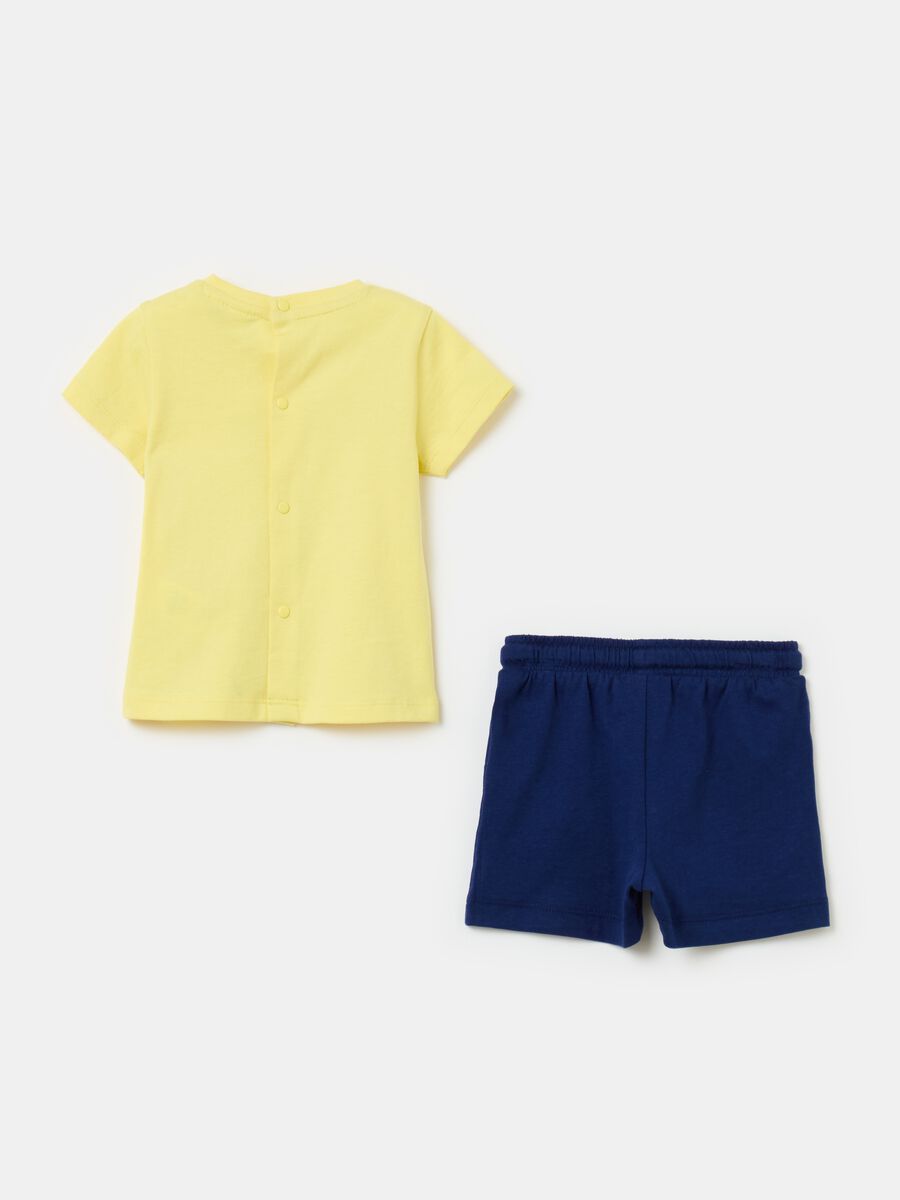 T-shirt and shorts set in organic cotton_1