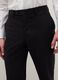 Black Stretch Fabric Regular Fit Trousers_3