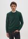 Green crewneck regular fit jumper_0