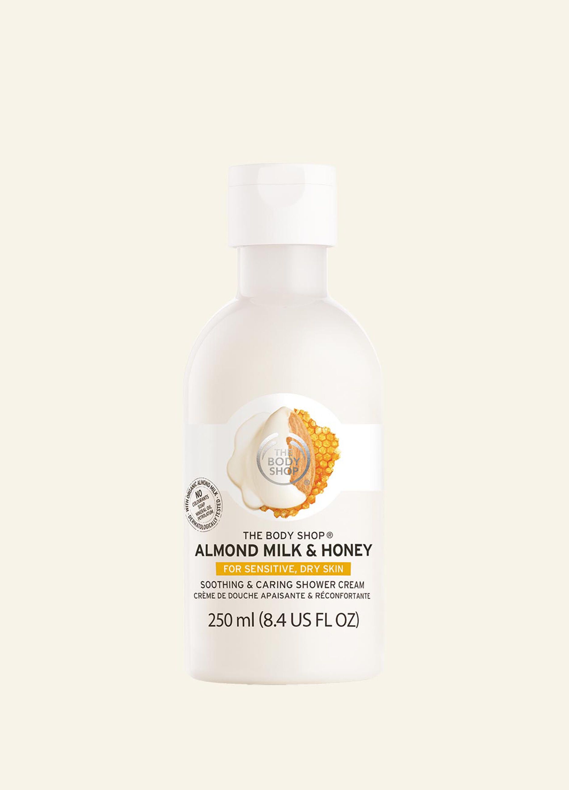 The Body Shop almond milk and honey shower cream 250ml