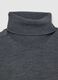 Grey high-neck sweater in pure merino wool regular fit_1