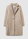 Beige Single-Breasted Regular Fit Coat_0