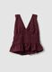 Purple pure cotton halterneck top_4