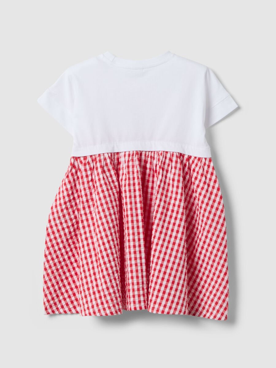 Vestito in puro cotone multicolor da bambina regular fit con Minnie_1