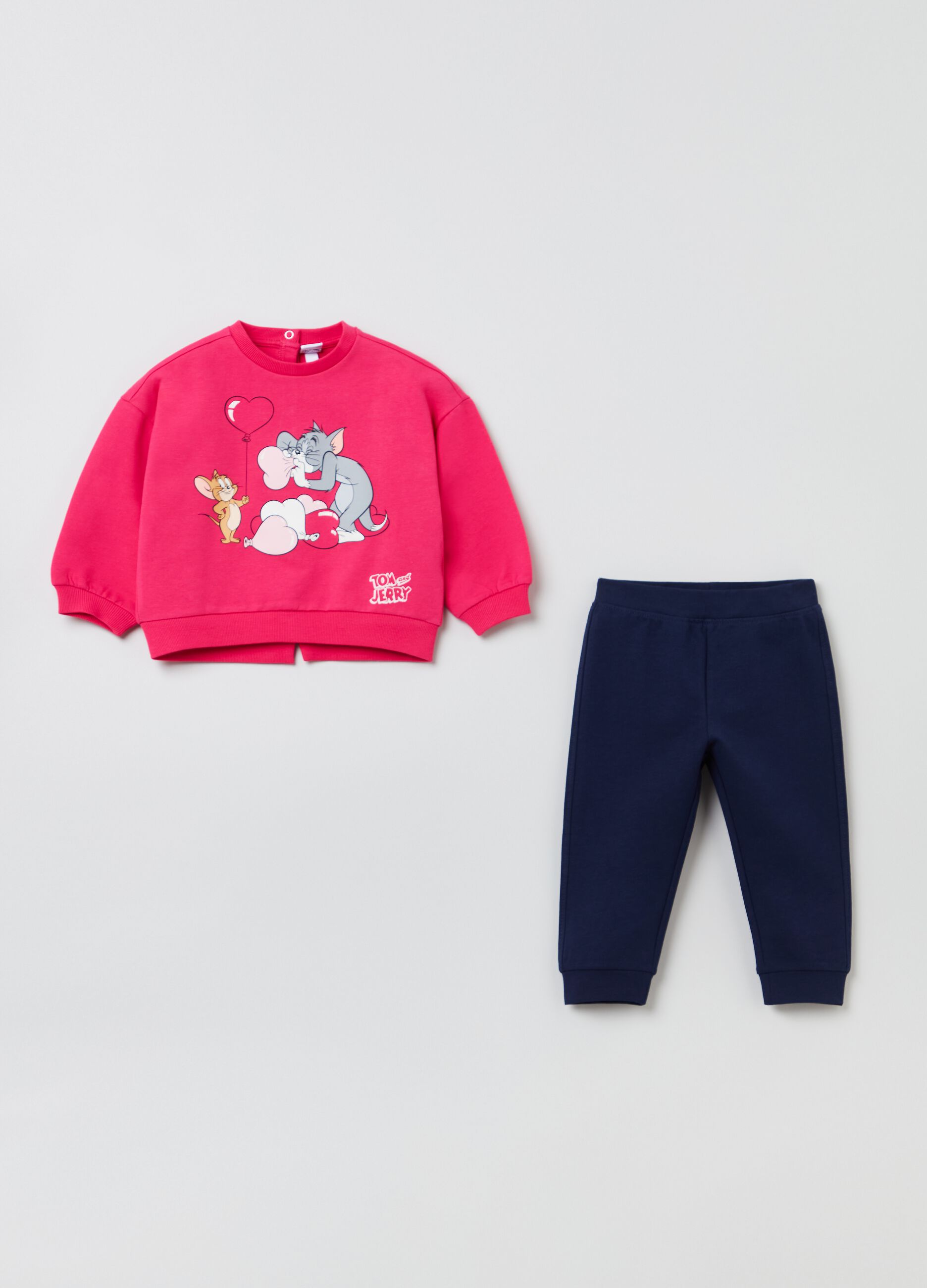 Jogging set con stampa Tom & Jerry