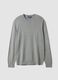 Grey crew-neck viscose-blend jumper, regular fit_4