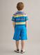 Children's pure cotton blue baggy shorts_1