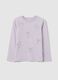 Girls' purple pure cotton top regular fit_0