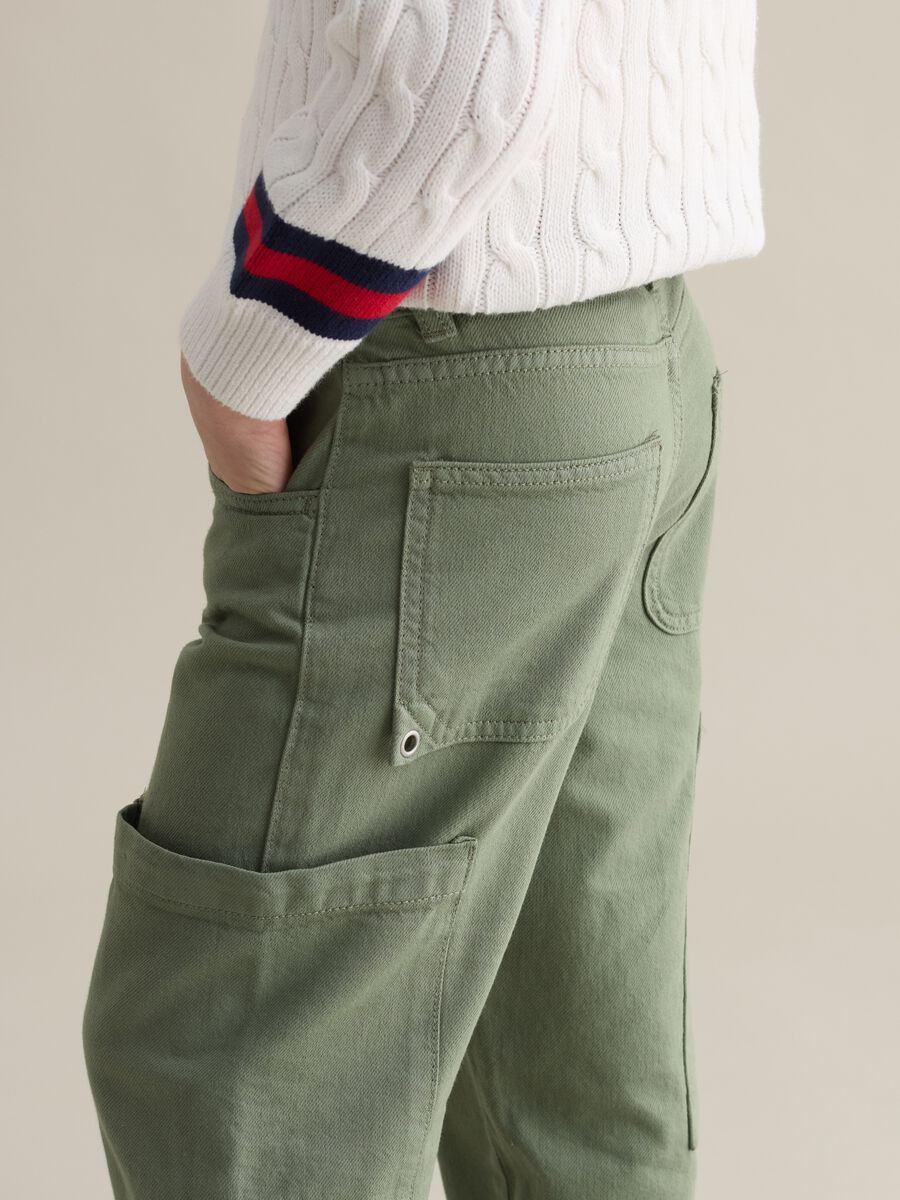 Cargo jeans in cotton_2