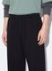 Black pure cotton joggers with elasticated waistband, oversized fit_3