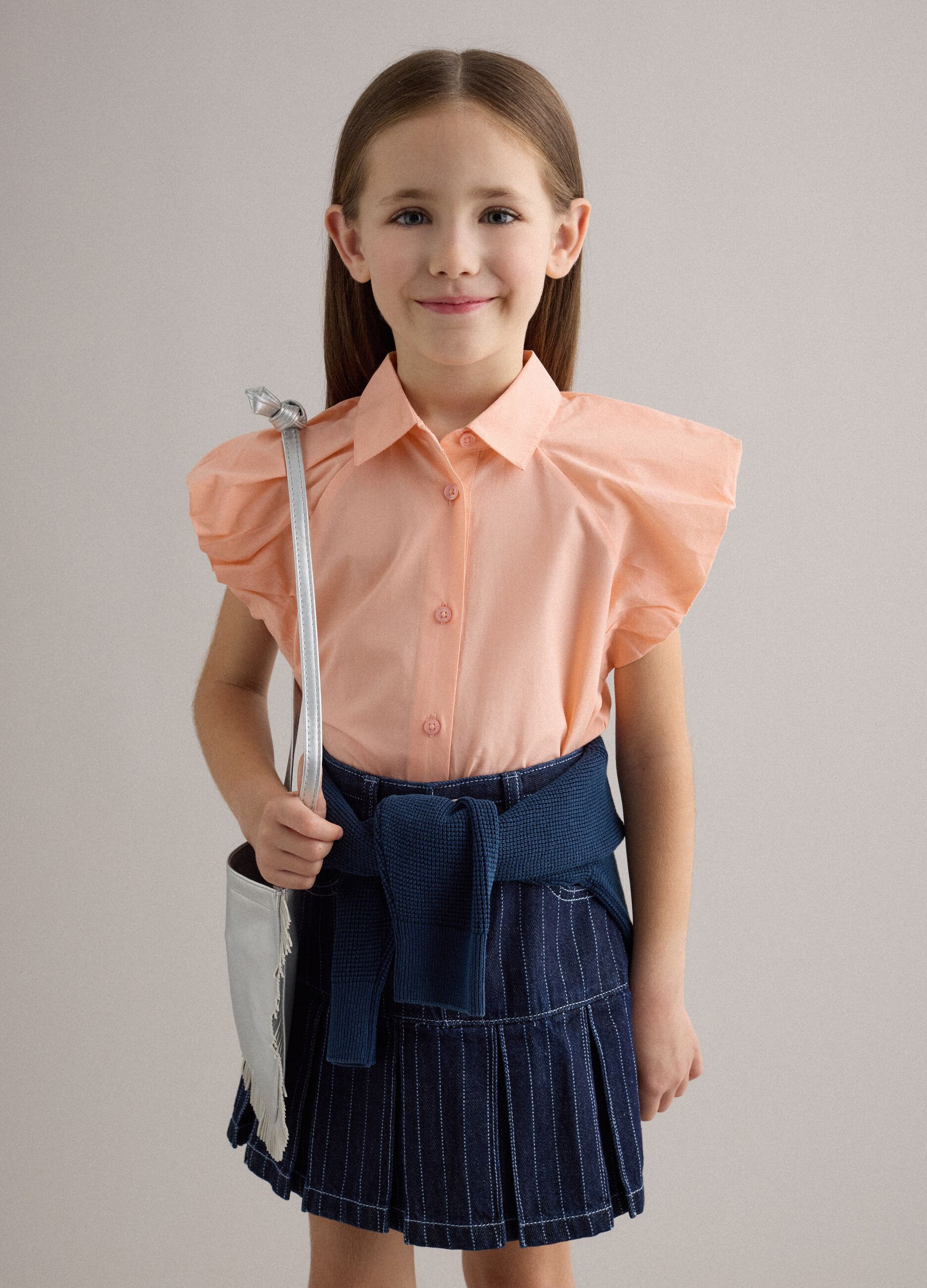 Silver fringe handbag for girls
