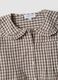 Brown checked cotton-blend poplin shirt_1