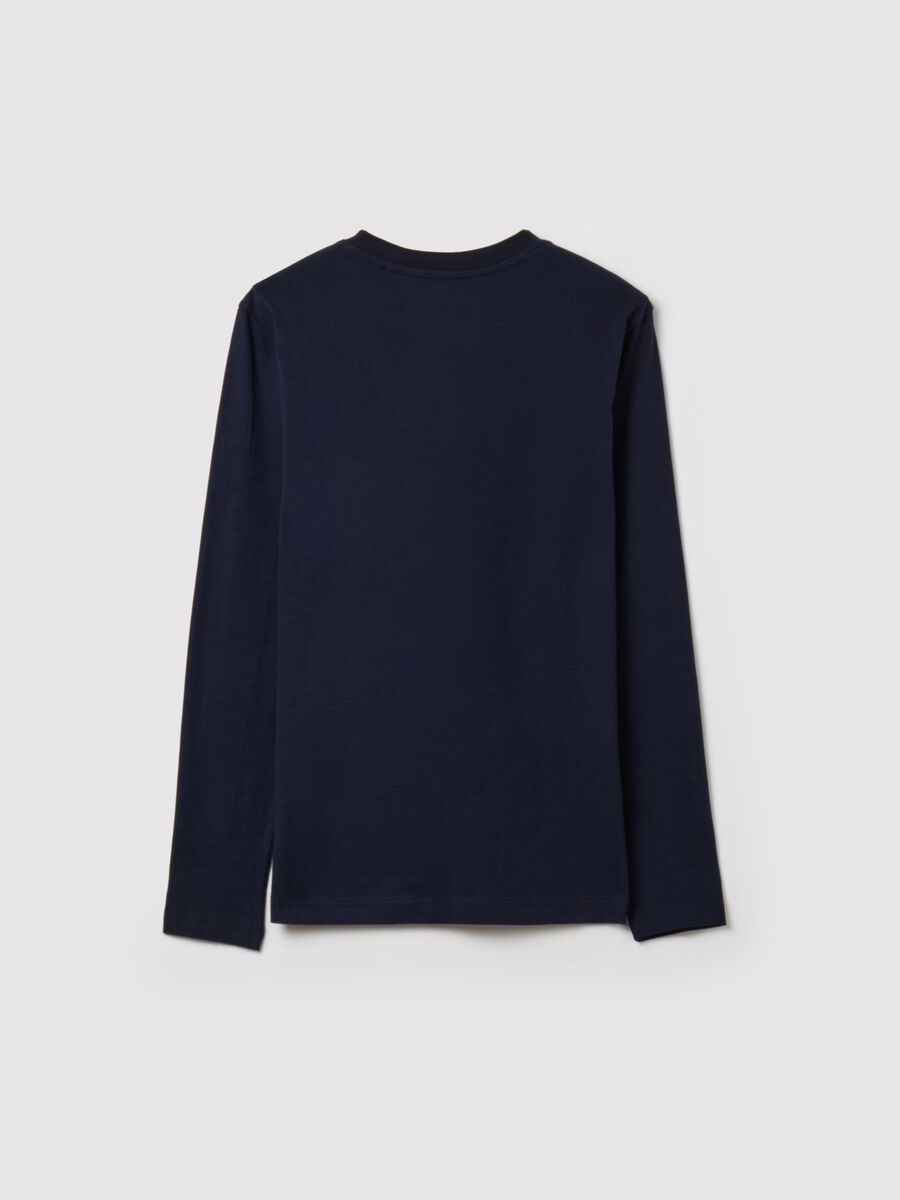 Long-sleeved T-shirt with college print_4