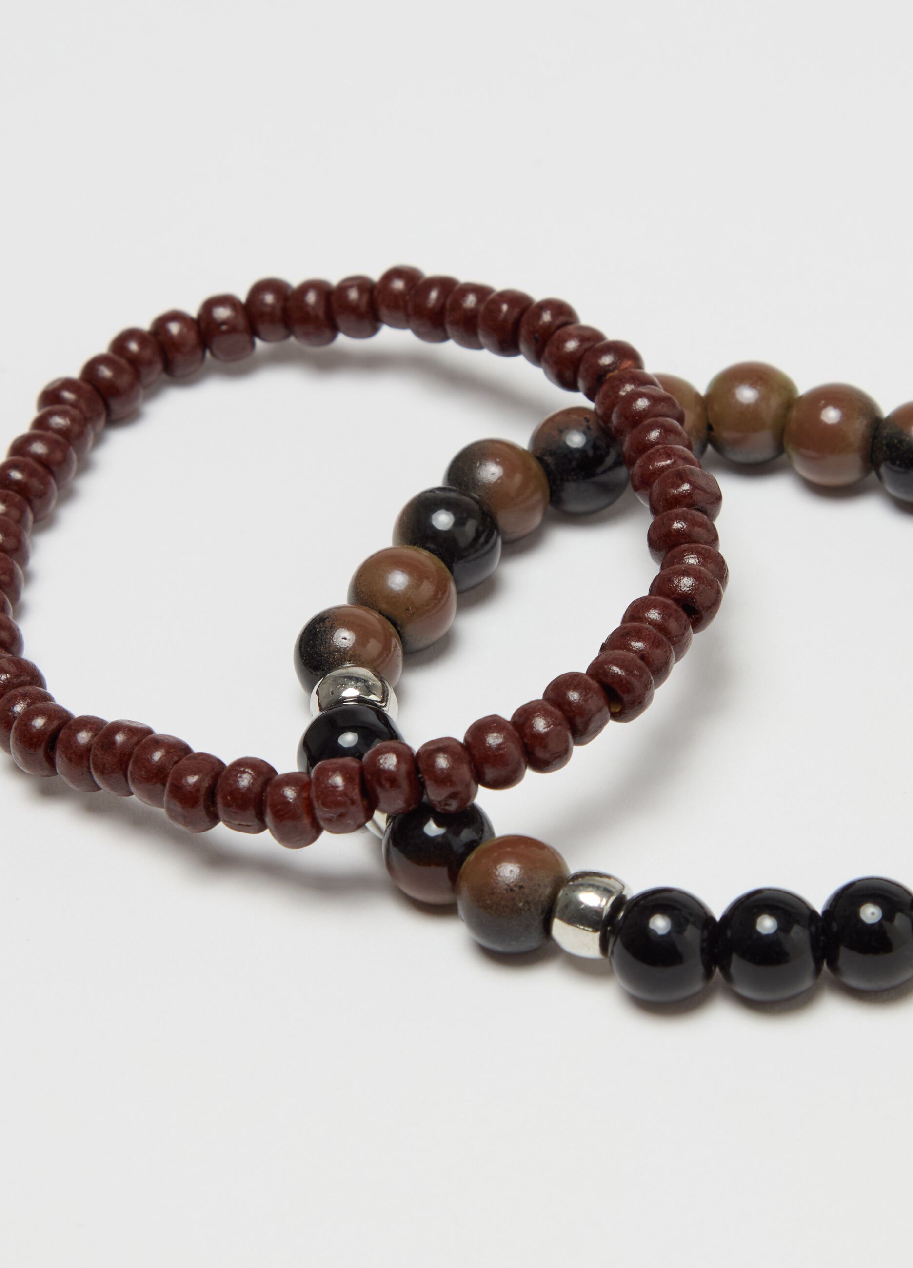 Two-pack bracelets with beads