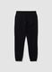 Black cotton-blend jogger trousers, regular fit_6