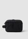 Black toiletry bag with double zip_0