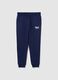 Blue Jogging Trousers in Cotton Blend_4