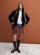 Navy blue viscose-blend jacket with crew neck, regular fit_1