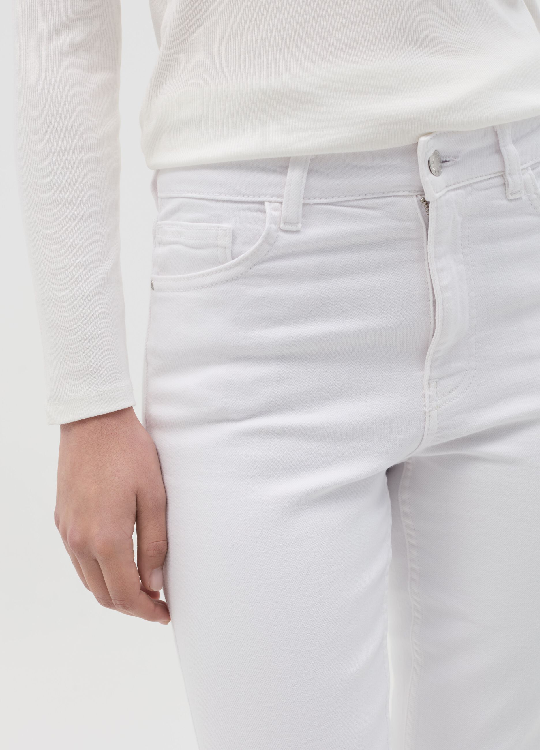 Slim-fit cropped jeans