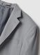 Grey single-breasted blazer with regular fit micro-checks_1