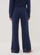 Blue pyjama trousers in cotton, lyocell and stretch wool_2